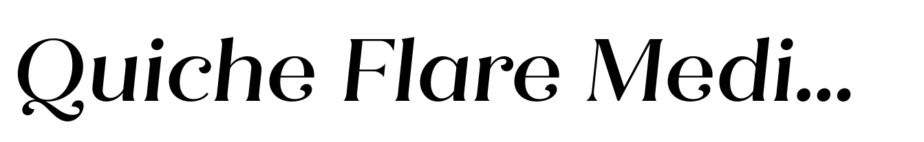 Quiche Flare Medium Italic